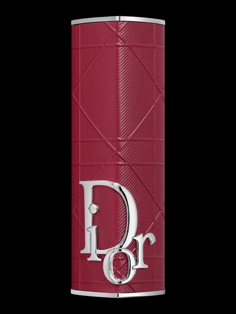 Dior Deep Red Quilted Lipstick Holder with Silver Logo NORDSTROM EXCLUSIVE